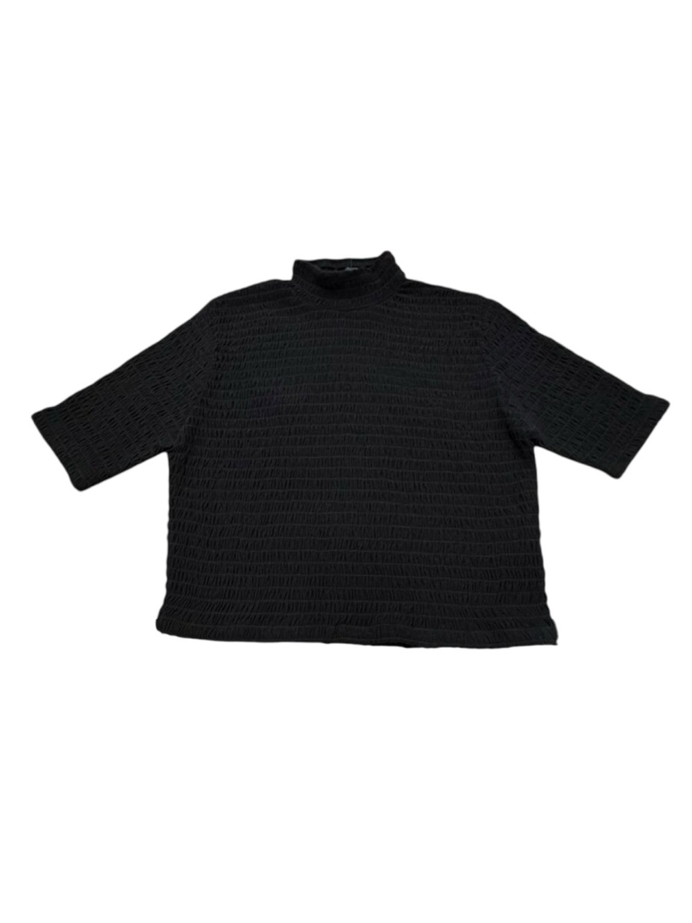 Women’s Express Ribbed Crop Top Black Poly/Spandex 2010s